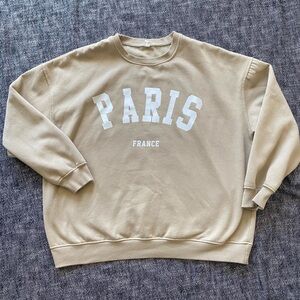 Tan Paris France Women’s Sweatershirt